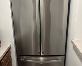 BUY IT NOW! $850.00. GE French door refrigerator w/ bottom freezer and ice maker-excellent condition. Call Jan at 314 960-5700
