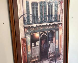Framed wall art.