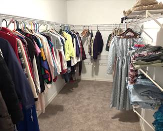 Variety of clothing.