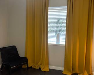 Mustard Gold Blackout Curtain Panels – Pair