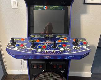 Arcade1Up NFL Blitz 4-Player Arcade Cabinet With stool