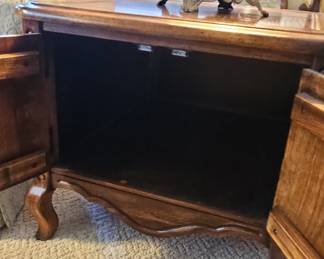 Vintage Thomasville French Provincial Style Two-Door End Table