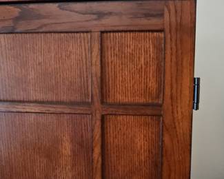 Mission Style Oak Computer Armoire