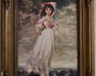 Vintage Reproduction of 'Pinkie' by Sir Thomas Lawrence