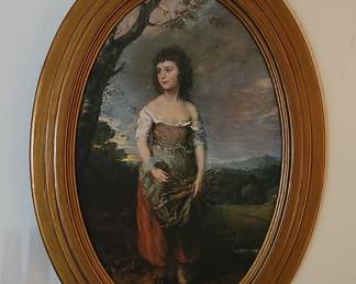 Peasant Girl Gathering Faggots in a Wood by Thomas Gainsborough Reproduction
