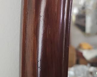 Vintage Oval Mahogany Wall Mirror