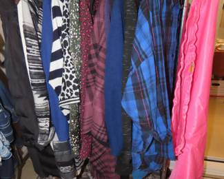 Coats, jackets and long sweaters.