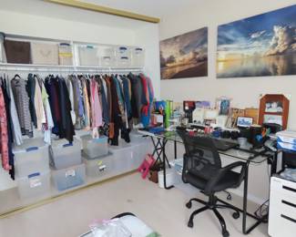 Ladies clothing and office area,