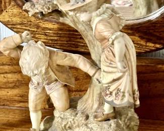 Detail of Royal Worcester Candelabra