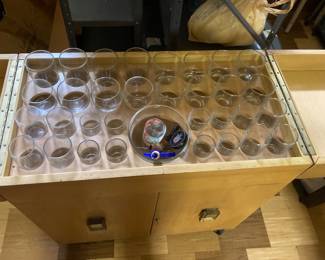 Top Inside of bar includes original glassware