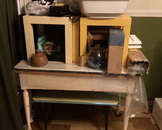 Vintage 1920s bread table