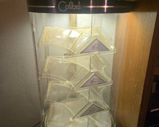 Vintage Colibri Lighter Display with lights 
