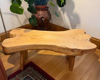Live Edge Wood table or bench. Bought new in 2022 for $300. Selling for $150.