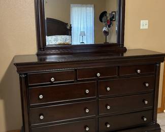 Dresser with mirror
