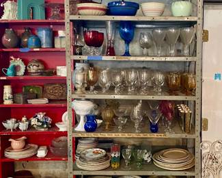 Plates and glasses in perfect condition 