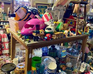 Toys and glassware 