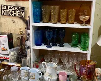 Unique vintage glassware 