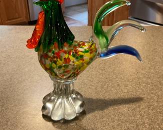 Glass Rooster