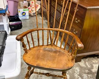 1960s Nichols and Stone maple Windsor armchair (4 Available) will sell ahead of time.
