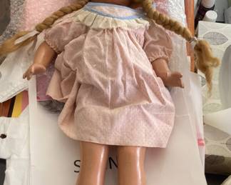 17” 1940’s composition doll with teeth great condition eyes open and close 