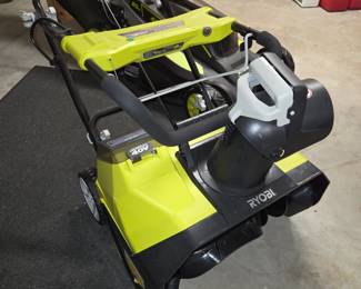 Ryobi cordless snow blower