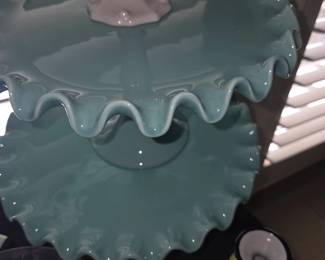 Tiffany Style Cake Plates 