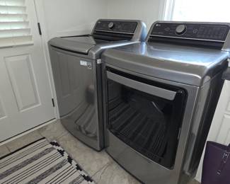 LG top-load washer & dryer