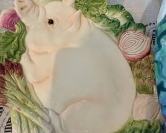 FITZ & FLOYD PIGGY SERVER