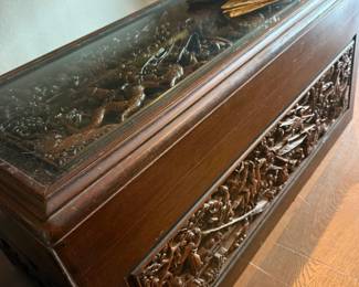 INSANE CARVED STORAGE CHEST