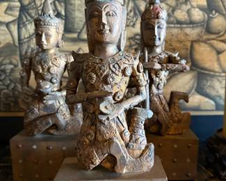 WOOD CARVED BEAUTIES - INDONESIAN