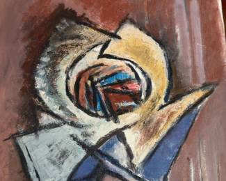 12x16 Harry Zarin Original Painting on Paper Abstract Expressionist Oil Painting on Canvas