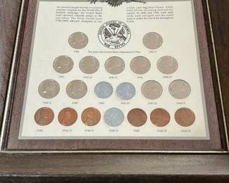 Wartime Coinage Framed Set