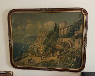 Framed Mediterranean Landscape Print