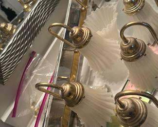 Brass Vanity Light Fixture 6-Arm