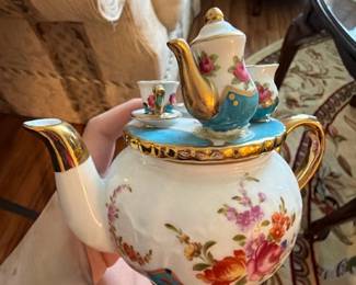Lillian Vernon Mini Floral Teapot