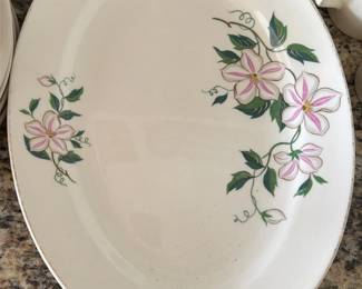 Homer Laughlin Platter Floral