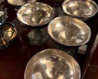 Silverplate Compote Dessert Cups (6)