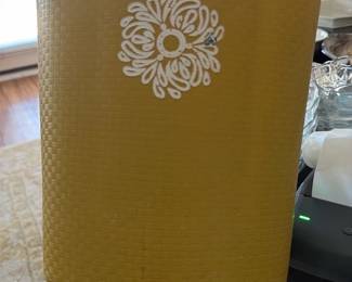 Mustard Yellow Plastic Wastebasket