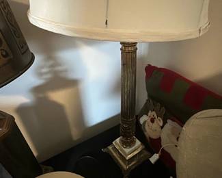 Brass Column Table Lamp