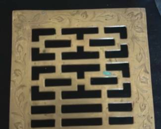 Brass Decorative Floor/Wall Vent Grate