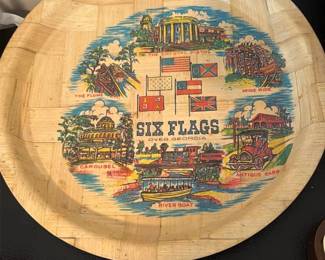 Six Flags Over Georgia Wood Tray