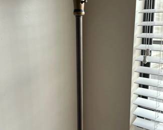 Brass-Accent Torchiere Floor Lamp