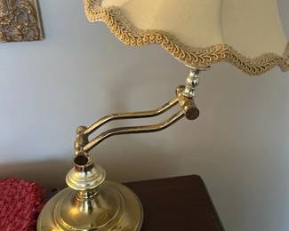 Brass Swing-Arm Piano Lamp