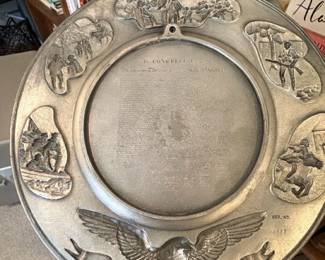 Pewter Declaration of Independence Plaque