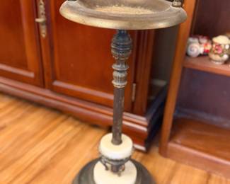 Brass & Marble Smoking Stand