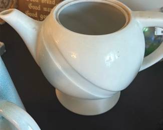 White Ceramic Teapot