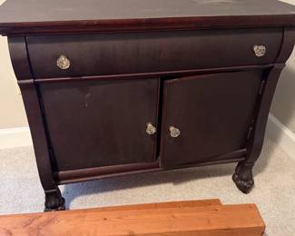 Antique Dark Wood side board