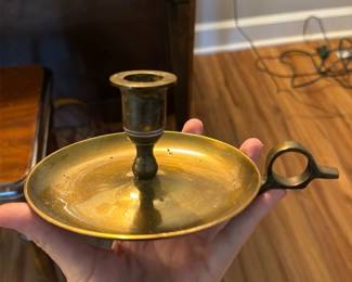 Brass Chamberstick Candle Holder
