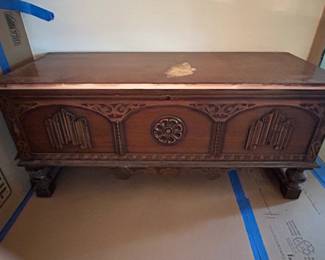 Vintage Lane Renaissance Style Cedar Hope Chest