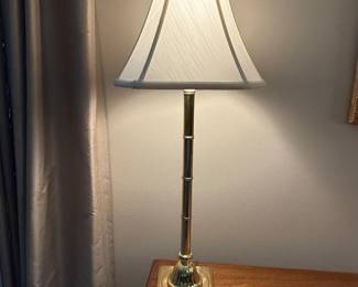 Brass Faux Bamboo Table Lamp